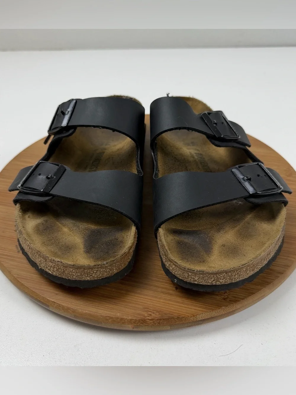Birkenstock Arizona Soft-Bed Black leather strap Sandal